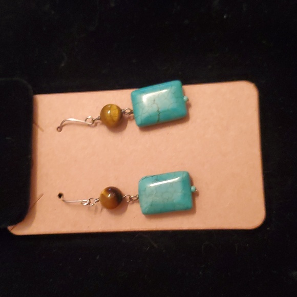 TURQUOISE NECKLACE, EARRINGS, RING & BRACELET SET - Picture 5 of 13